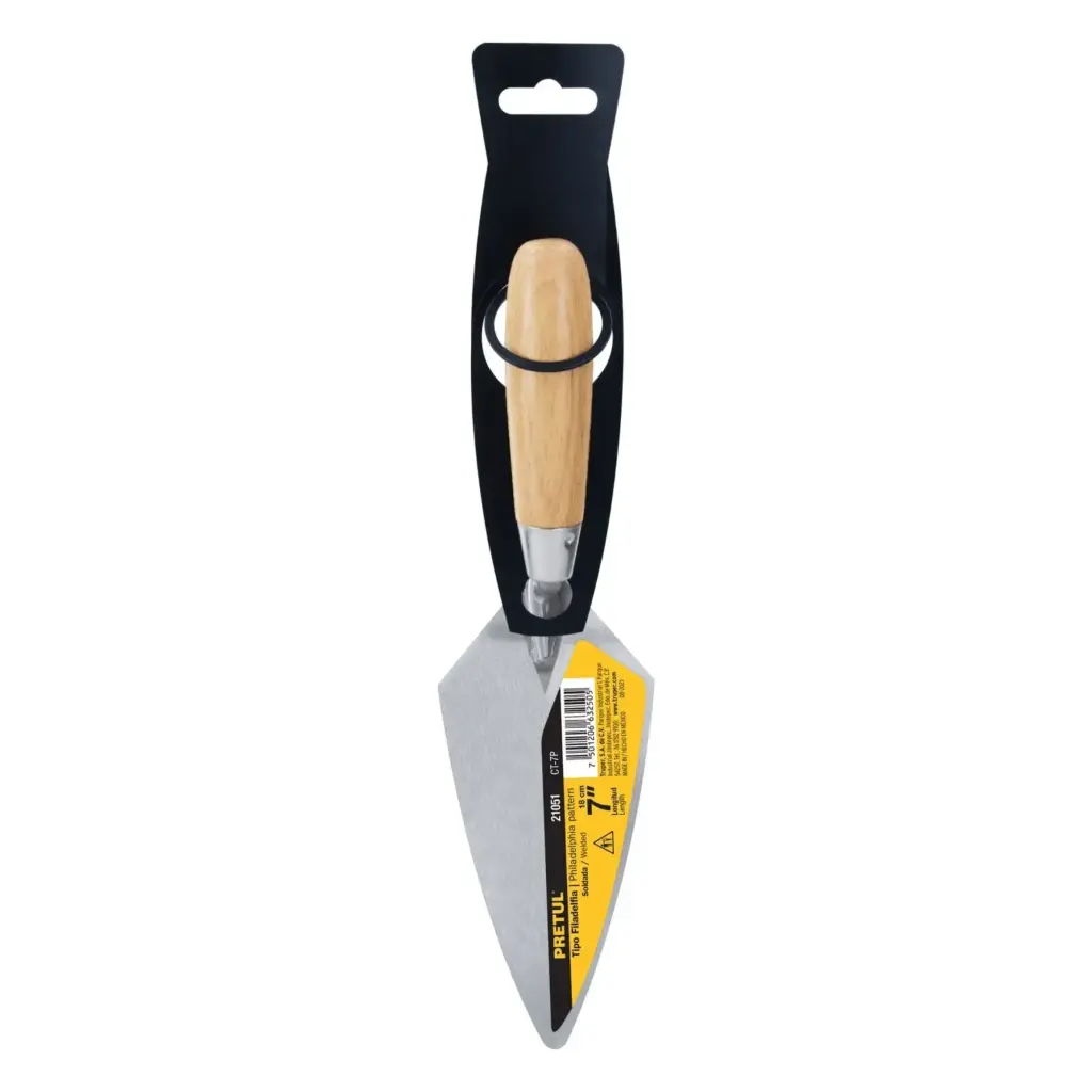 CUCHARA PARA ALBAÑIL 7" TIPO FILADELFIA, PRETUL