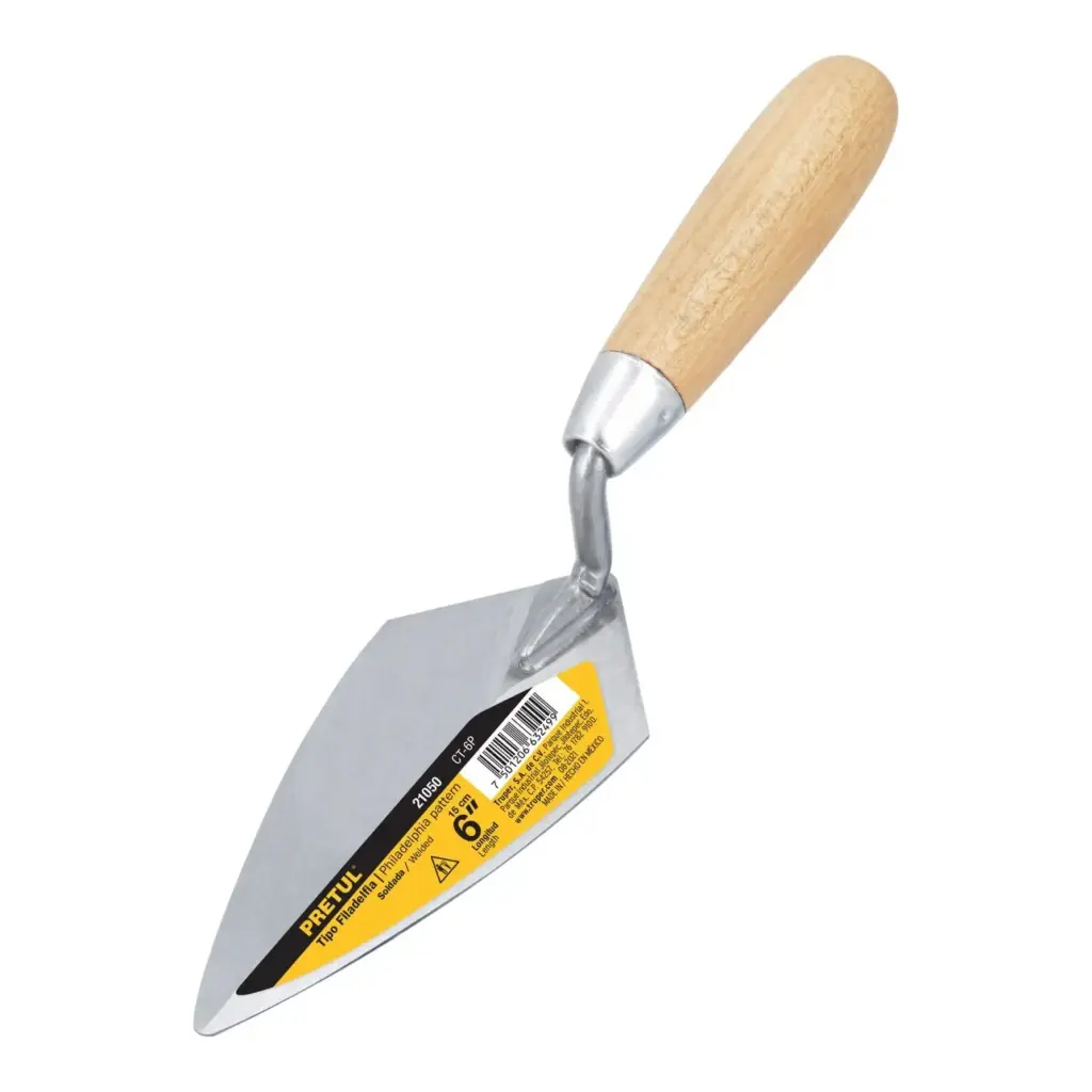 CUCHARA PARA ALBAÑIL 6" TIPO FILADELFIA, PRETUL