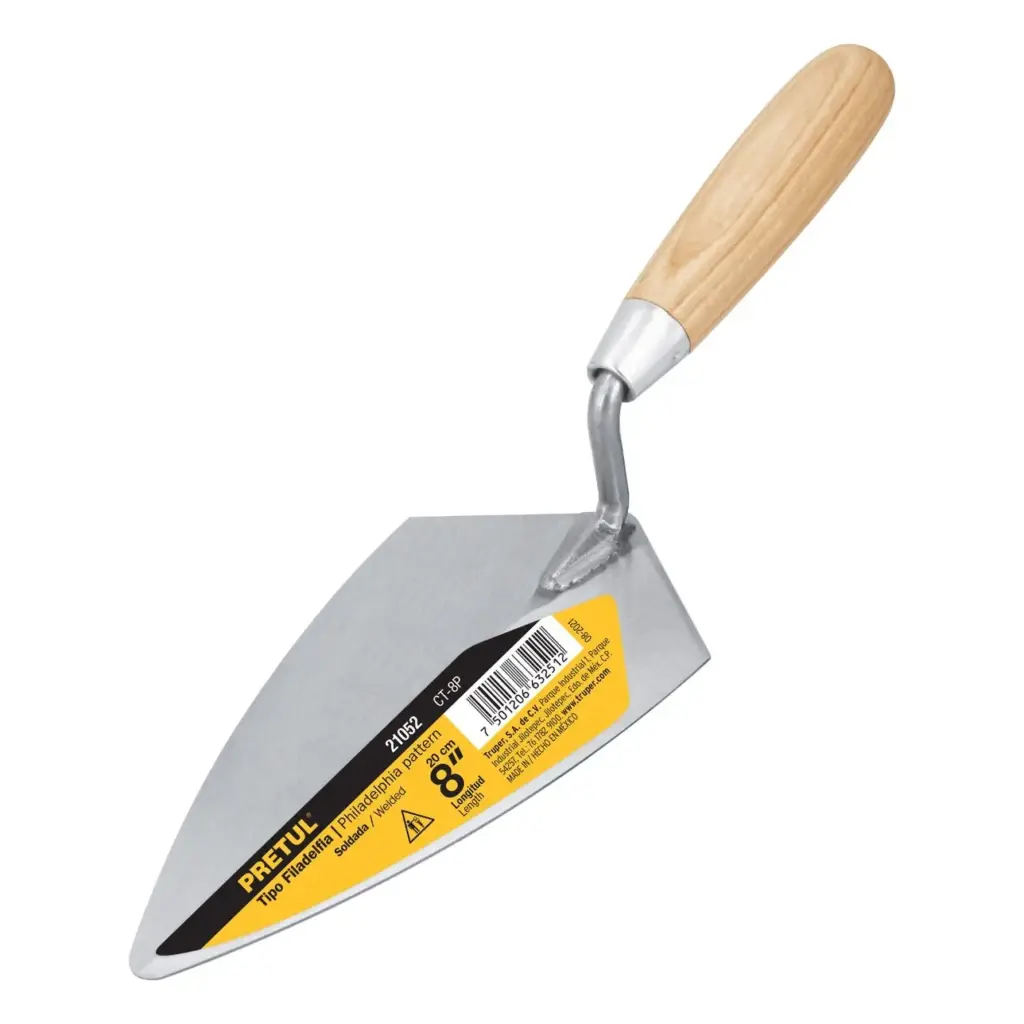 [20608] CUCHARA PARA ALBAÑIL, 8", PRETUL, PERÚ