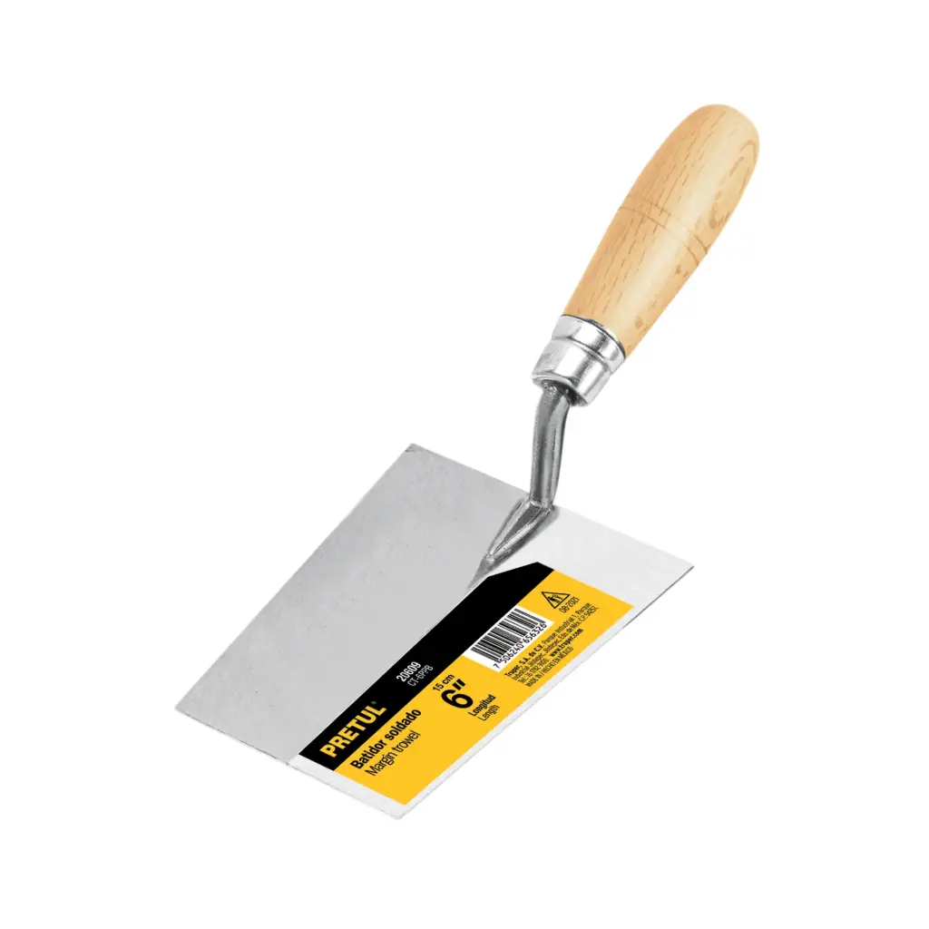 CUCHARA PARA ALBAÑIL, 6" YESERA, PRETUL, PERÚ
