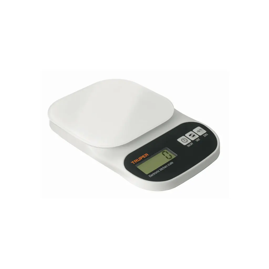 BÁSCULA CAPACIDAD 5 KG DIGITAL PARA COCINA C/PLATO DE VIDRIO