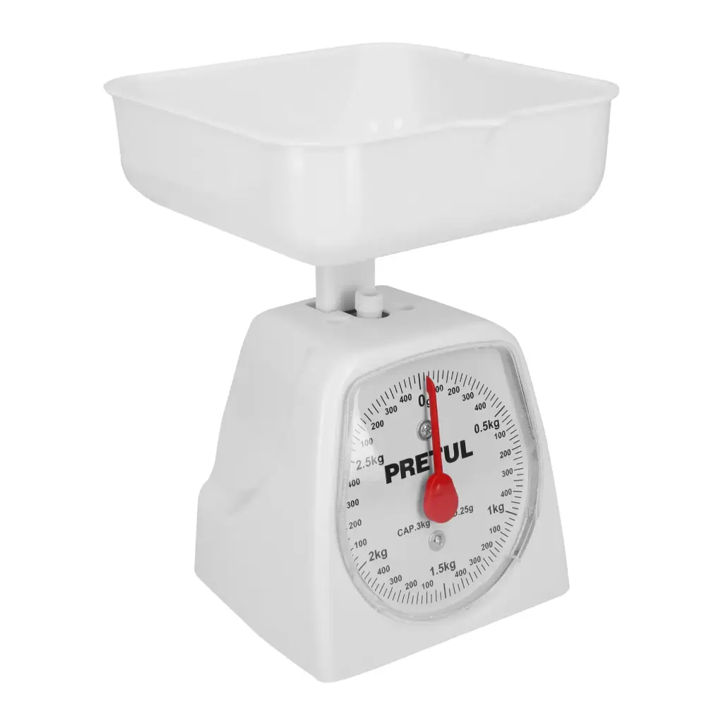 BÁSCULA MECÁNICA PARA COCINA 3 KG, PRETUL