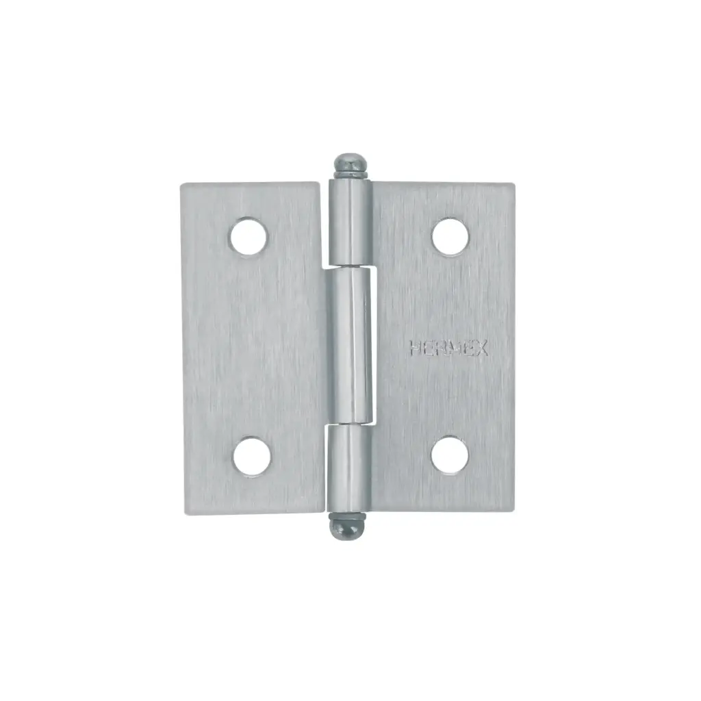 BISAGRA CUADRADA 2", SATINADO, CABEZA REDONDA, HERMEX