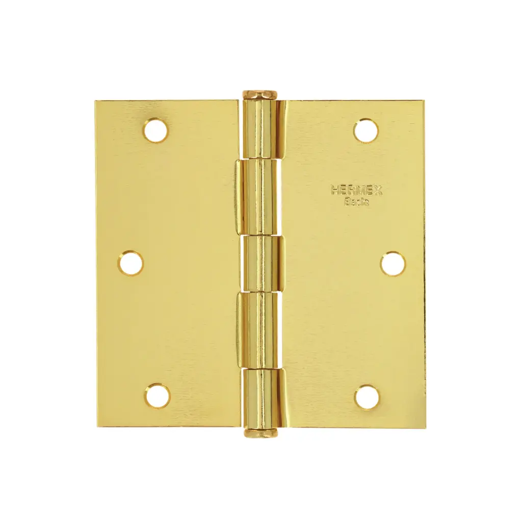 [43235] BISAGRA CUADRADA 2", LATONADO, CABEZA PLANA, HERMEX