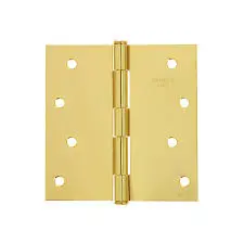 BISAGRA CUADRADA 4", LATONADO, CABEZA PLANA, HERMEX