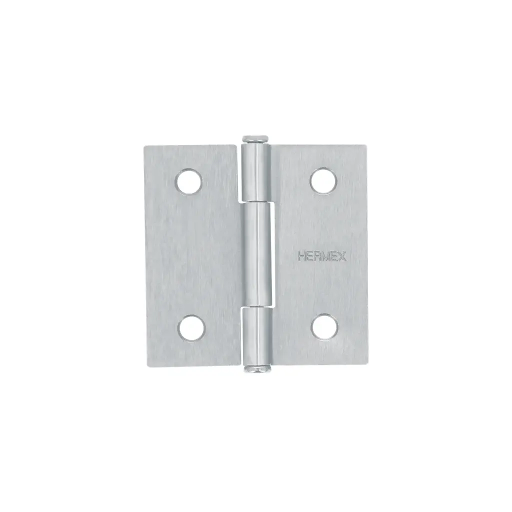BISAGRA CUADRADA 2", SATINADO, CABEZA PLANA, HERMEX