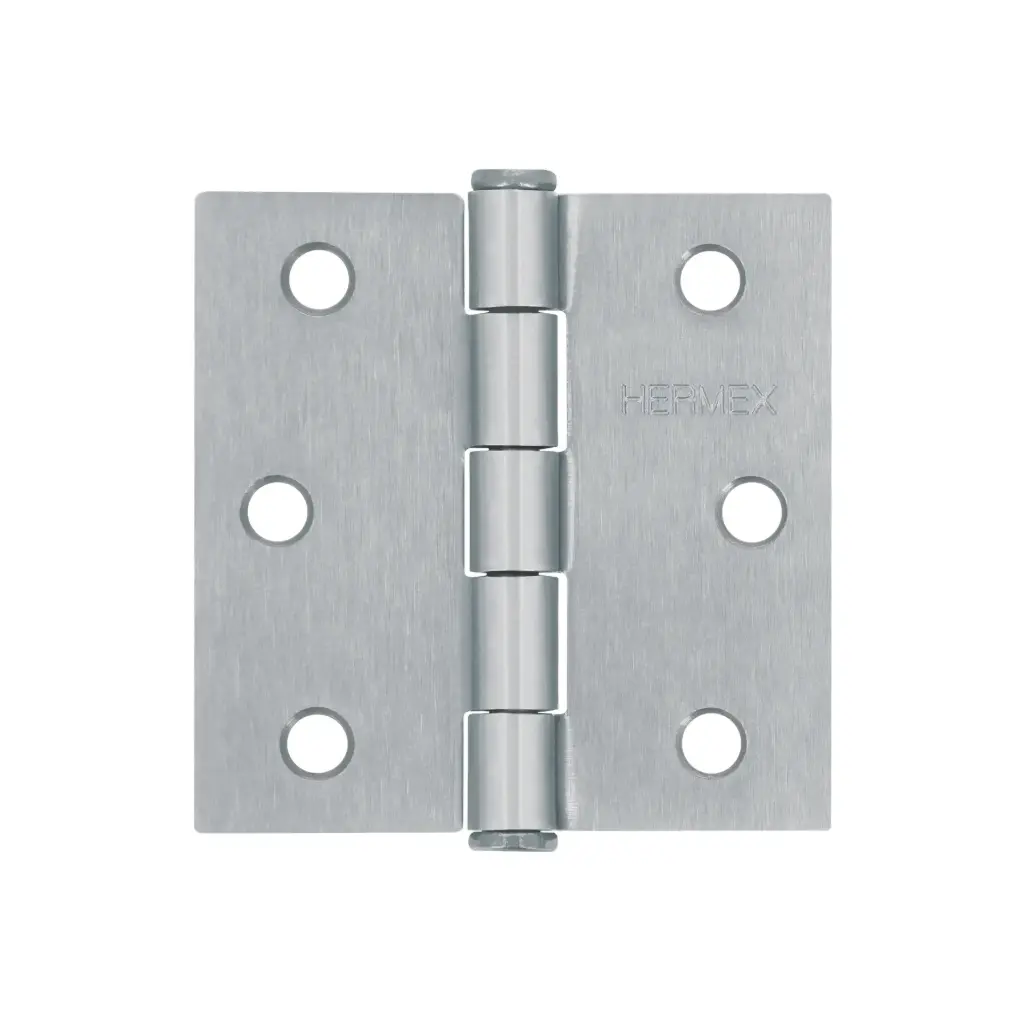 [43260] BISAGRA CUADRADA 2-1/2", SATINADO, CABEZA PLANA, HERMEX