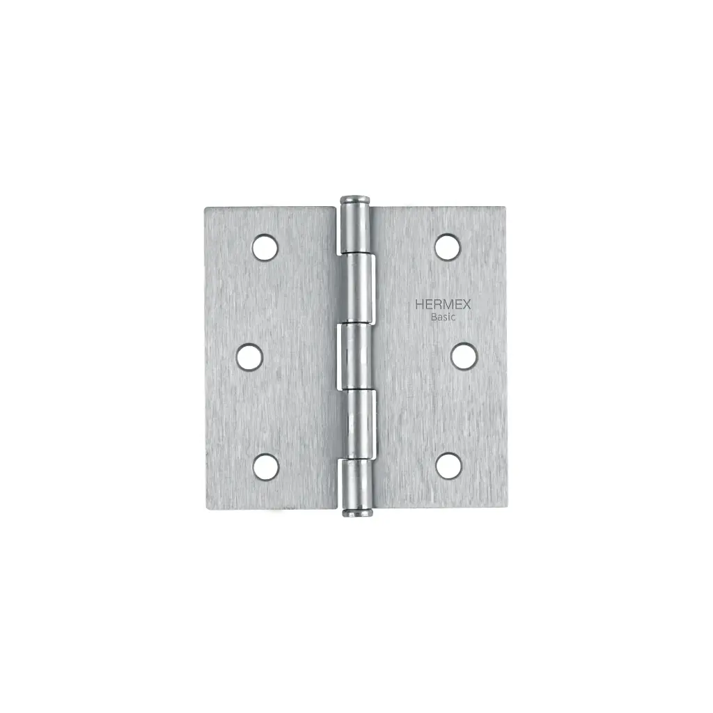 [23687] BISAGRA CUADRADA 3", SATINADO, CABEZA PLANA, BASIC