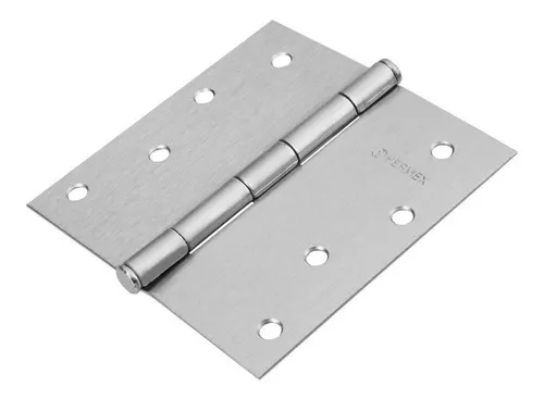 BISAGRA CUADRADA 4", SATINADO, CABEZA PLANA, BASIC
