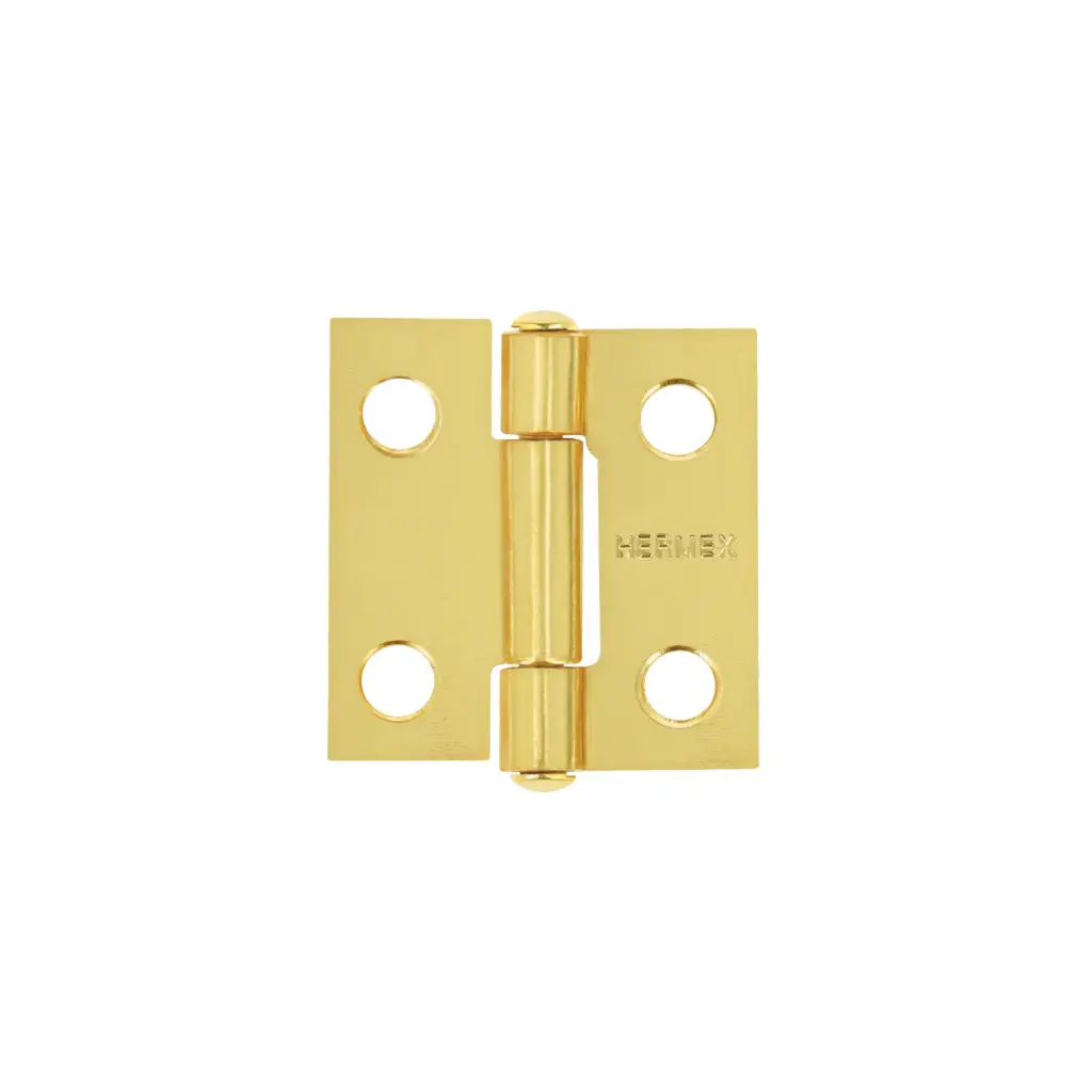 BISAGRA RECTANGULAR 1" ACERO LATONADO, HERMEX