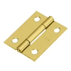 BISAGRA RECTANGULAR 1-1/2" ACERO LATONADO, HERMEX