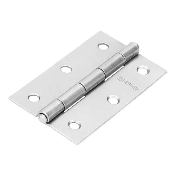 BISAGRA RECTANGULAR 3-1/2" ACERO PULIDO, HERMEX