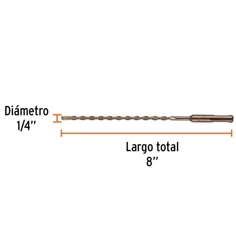 [11265] BROCA SDS PLUS 1/4 X 8", TRUPER