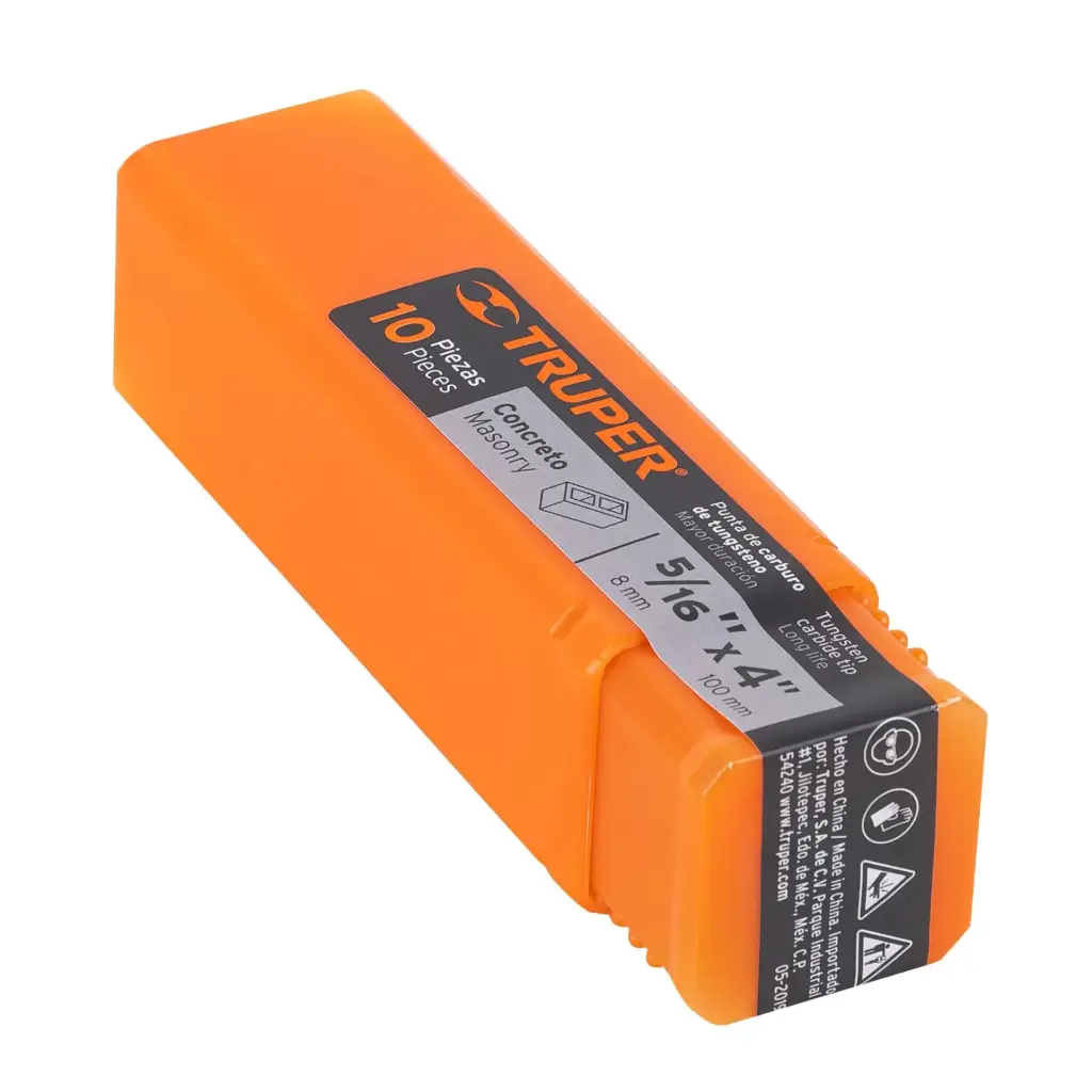 BROCA PARA CONCRETO DE 5/16 X 4", TRUPER