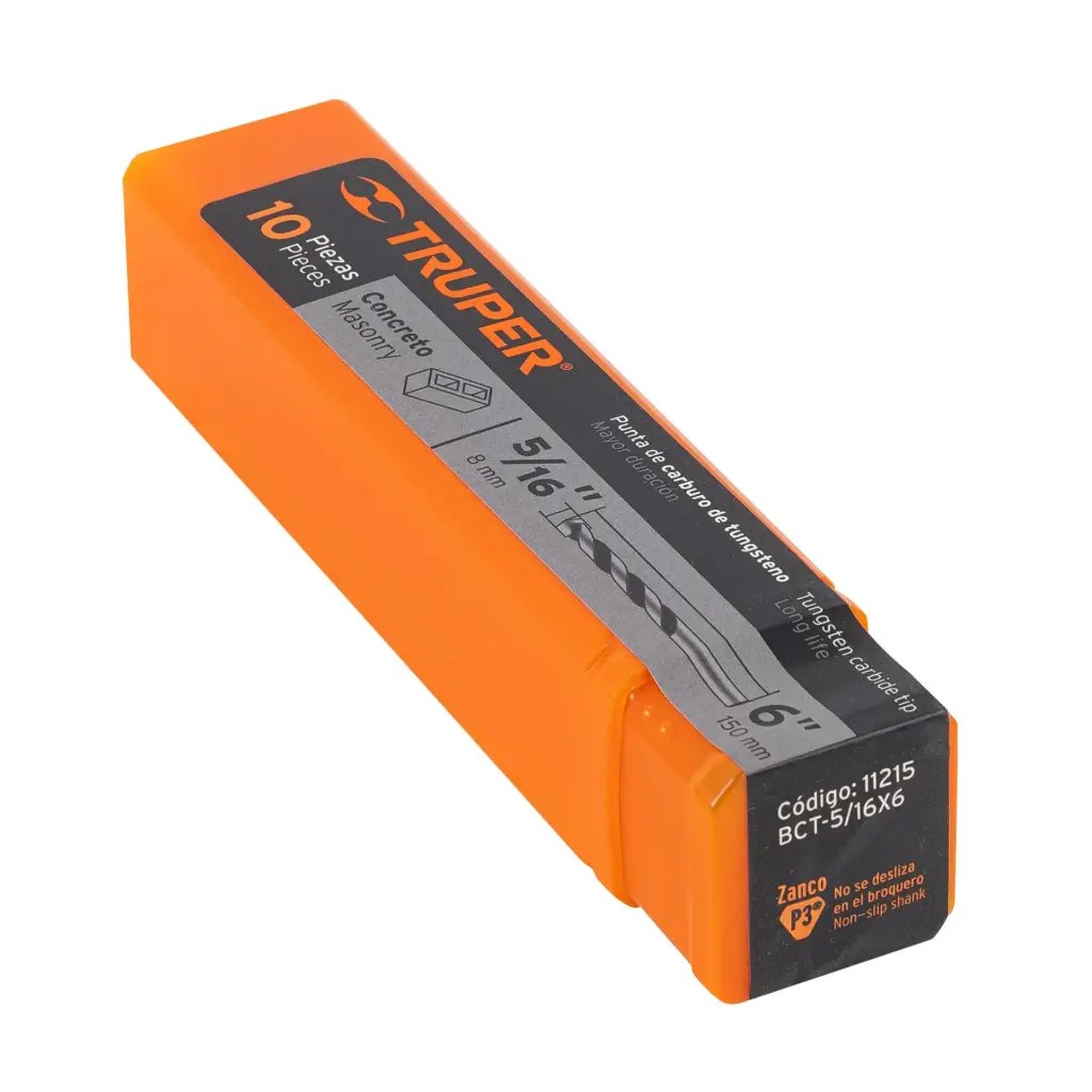 BROCA PARA CONCRETO DE 5/16 X 6", TRUPER