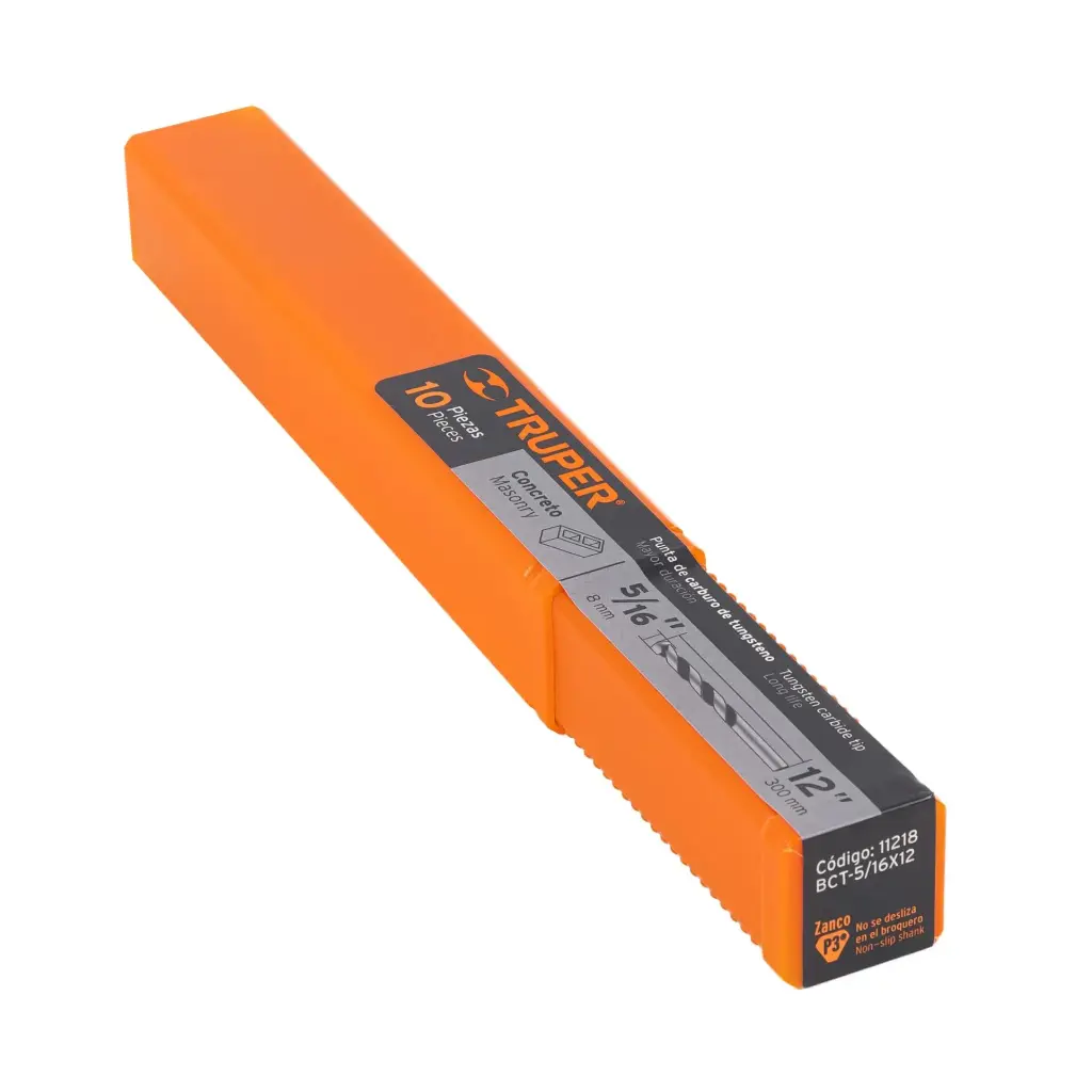 BROCA PARA CONCRETO DE 5/16 X 12", TRUPER