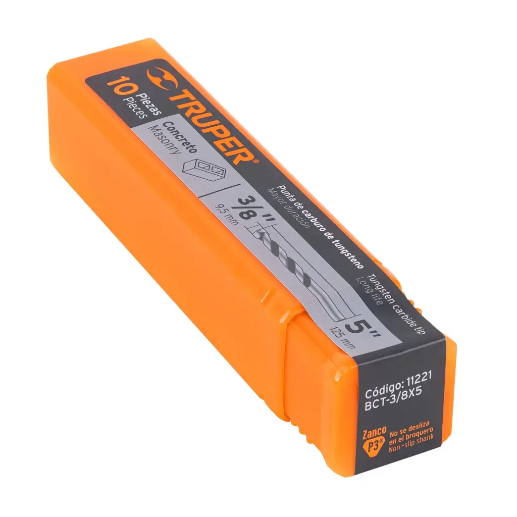 BROCA PARA CONCRETO DE 3/8 X 5", TRUPER