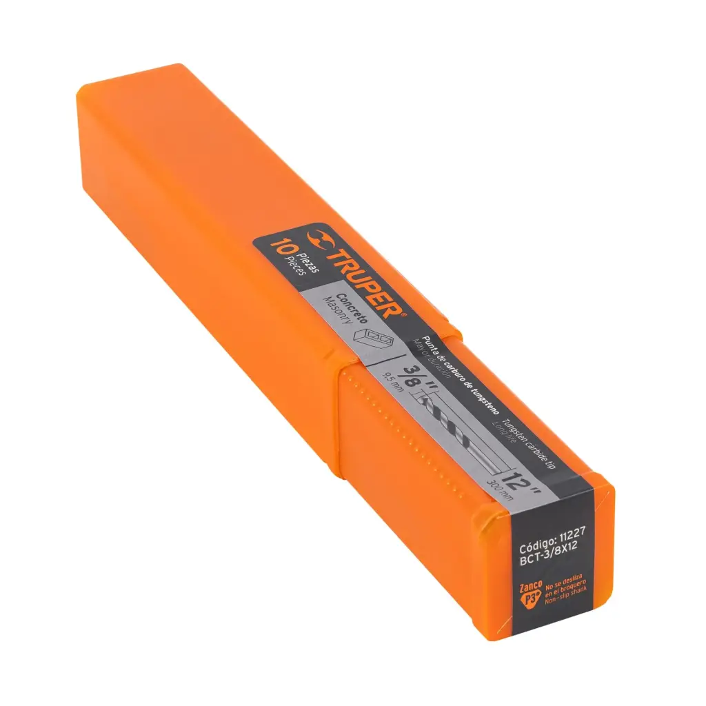 BROCA PARA CONCRETO DE 3/8 X 12", TRUPER