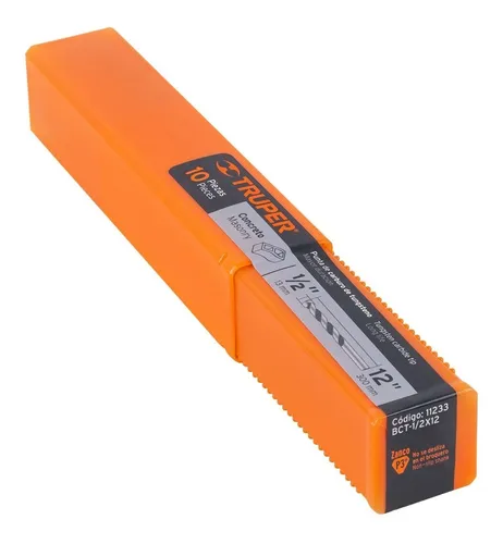 BROCA PARA CONCRETO DE 1/2 X 12", TRUPER