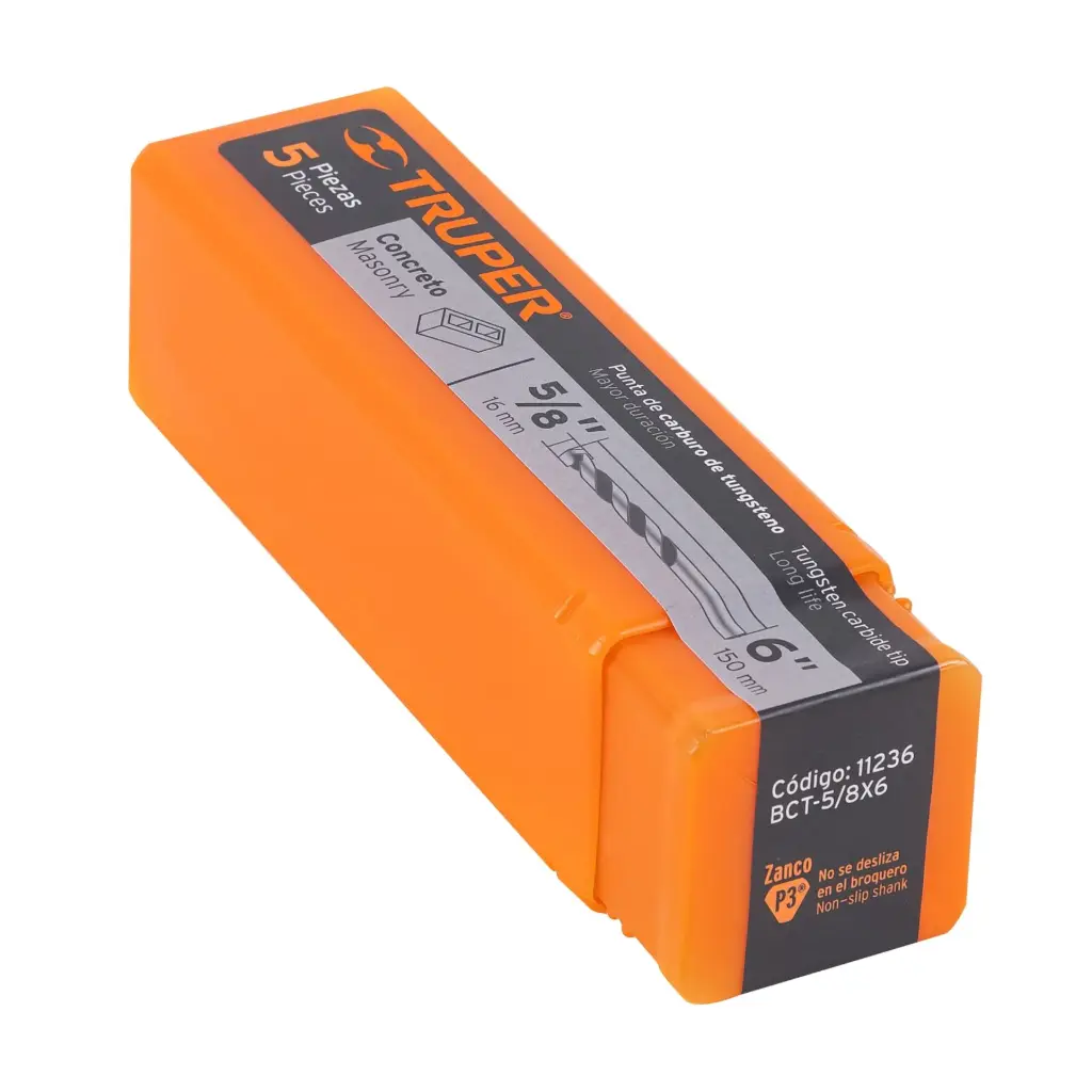 [11236] BROCA PARA CONCRETO DE 5/8 X 6", TRUPER