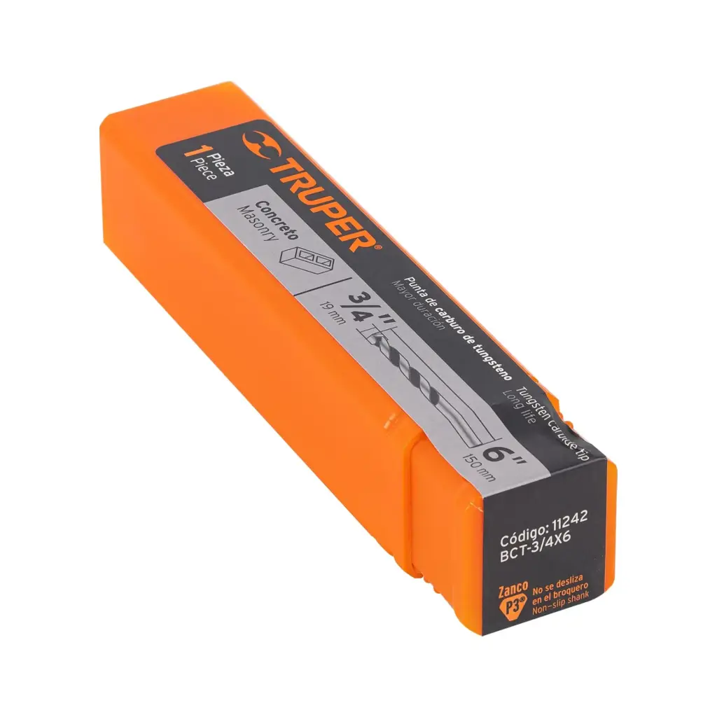 [11242] BROCA PARA CONCRETO DE 3/4 X 6", TRUPER