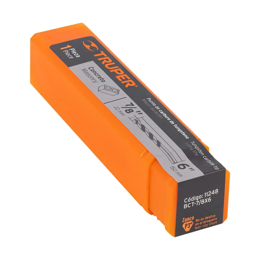 [11248] BROCA PARA CONCRETO DE 7/8 X 6", TRUPER