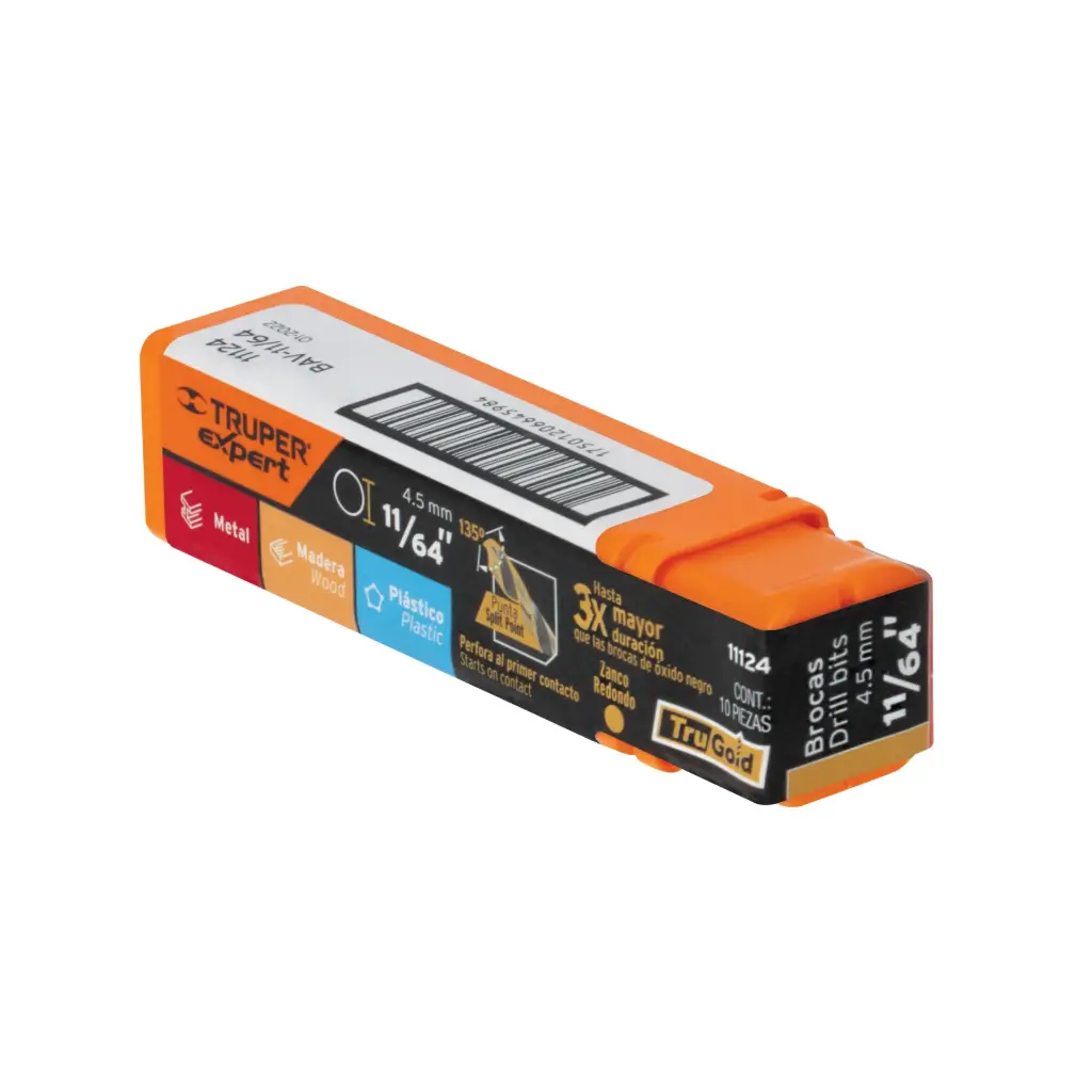 [11124] BROCA PARA METAL 11/64" LARGO 3", TRUPER