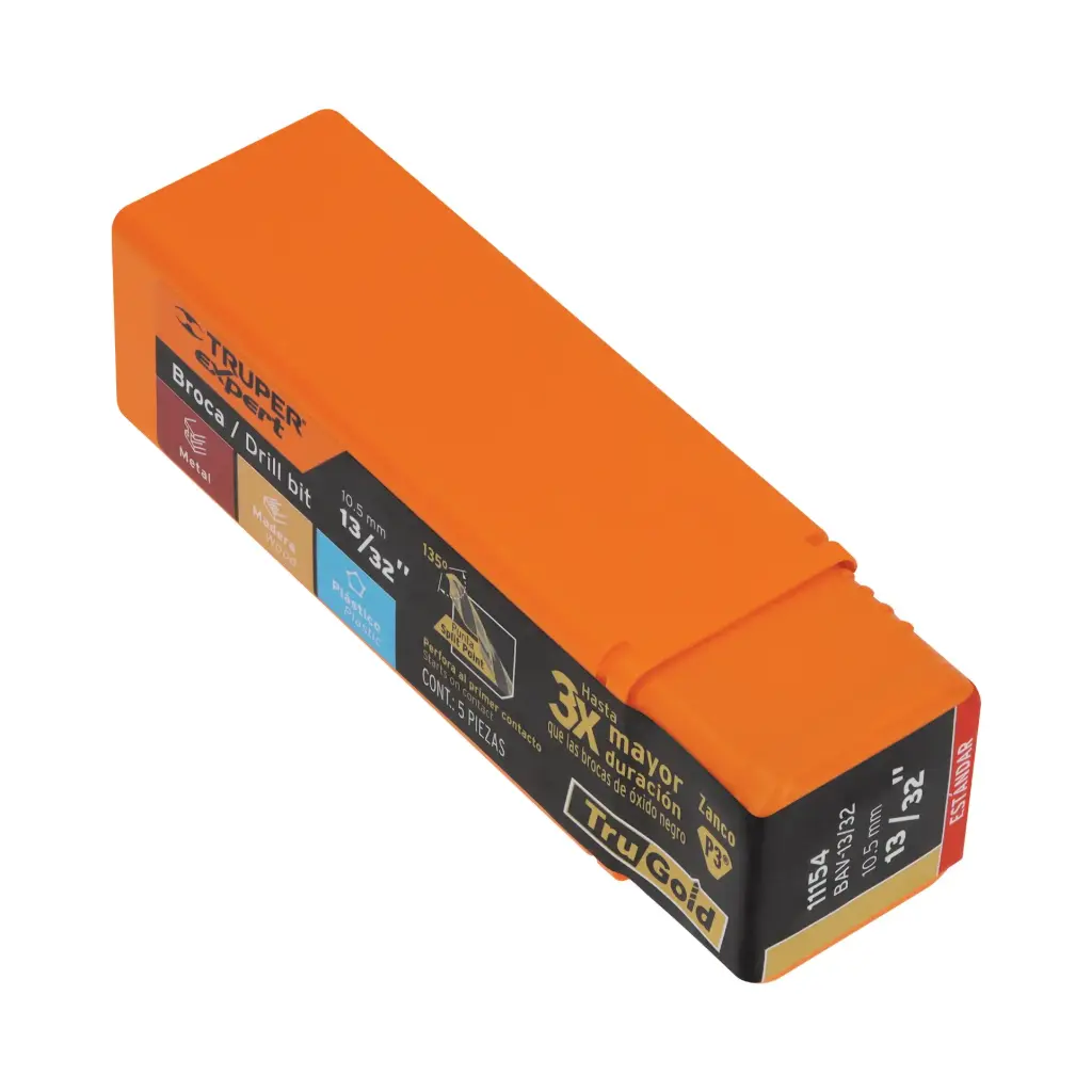 BROCA PARA METAL 13/32" , TRUPER