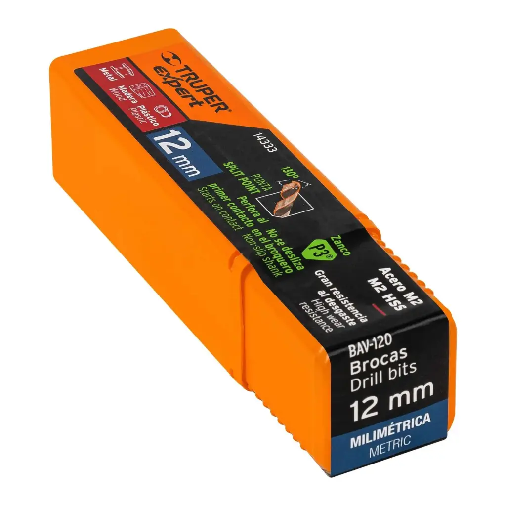 BROCA HSS 12.0 MM TRUGOLD PARA METAL, TRUPER EXPERT