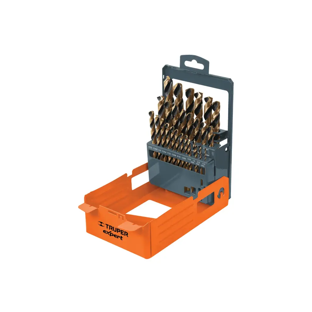 [50004] JUEGO DE 29 BROCAS HSS PARA METAL EN ESTUCHE, TRUPER EXPERT