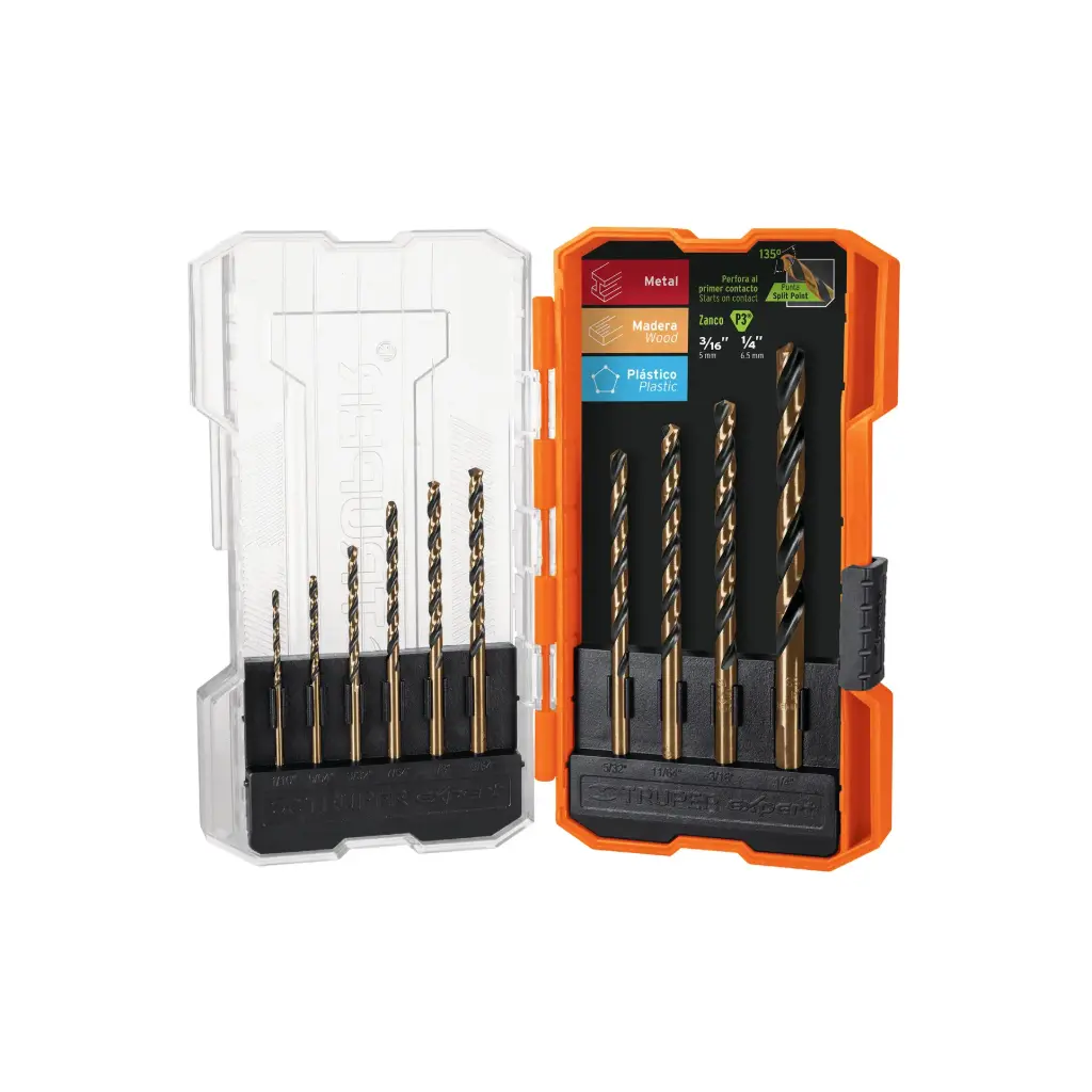 JUEGO DE 10 BROCAS PARA METAL HSS TRUPER