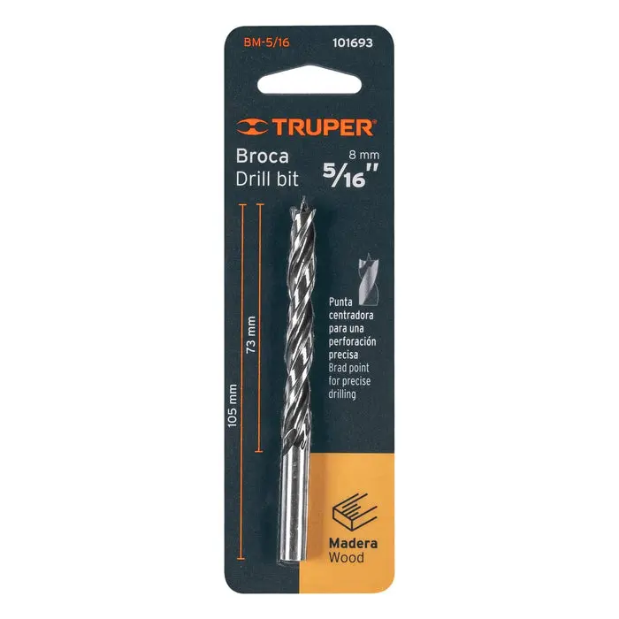 BROCA PALETA PARA MADERA 5/16"TRUPER