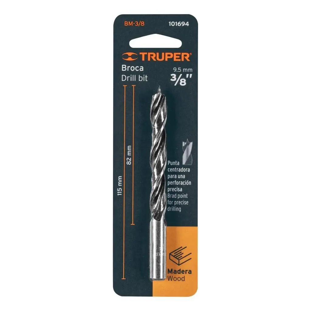 BROCA PALETA PARA MADERA 3/8"TRUPER