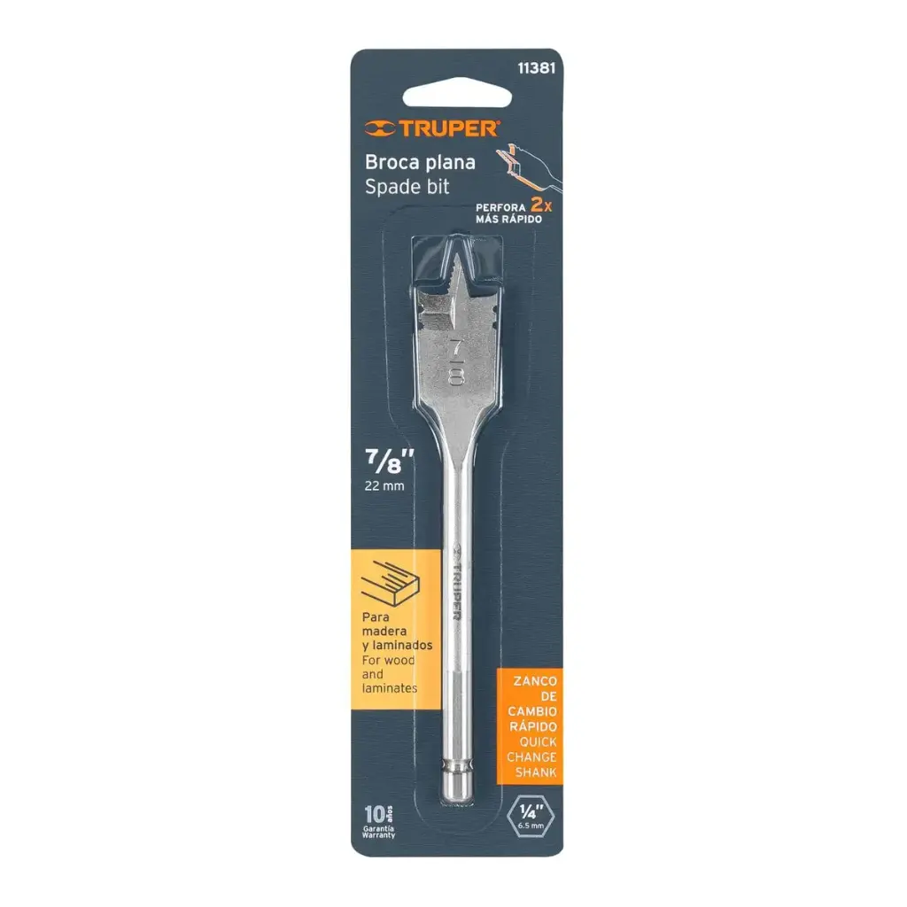 BROCA PALETA PARA MADERA 7/8" TRUPER