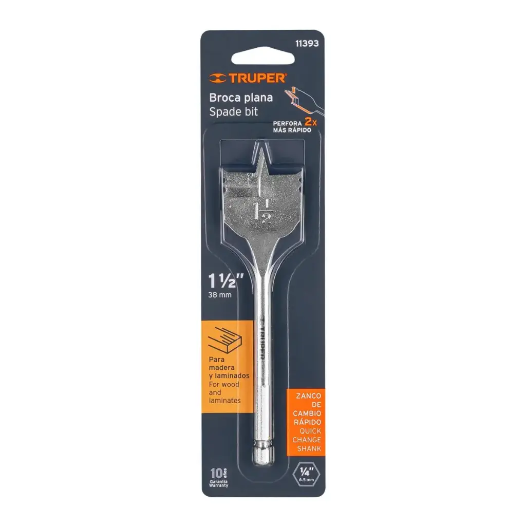 [11393] BROCA PALETA PARA MADERA 1 1/2"TRUPER