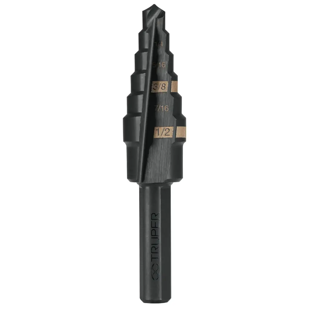 BROCAS ESCALONADAS OXIDO NEGRO 3/16"-1/2"