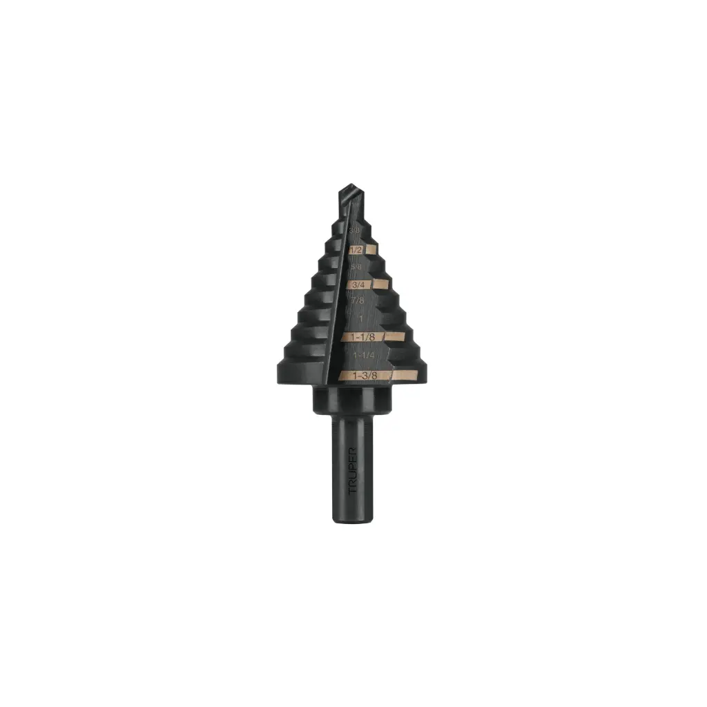 [12126] BROCAS ESCALONADAS OXIDO NEGRO 1/4"-1 3/8" -12126-TRUPER