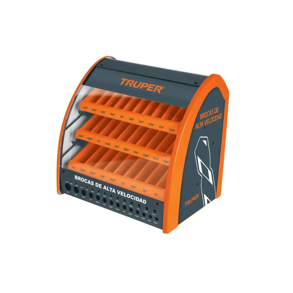 DESPACHADOR DE BROCAS PARA METAL HSS,29 COMPARTIMENTOS , SIN PRODUCTO