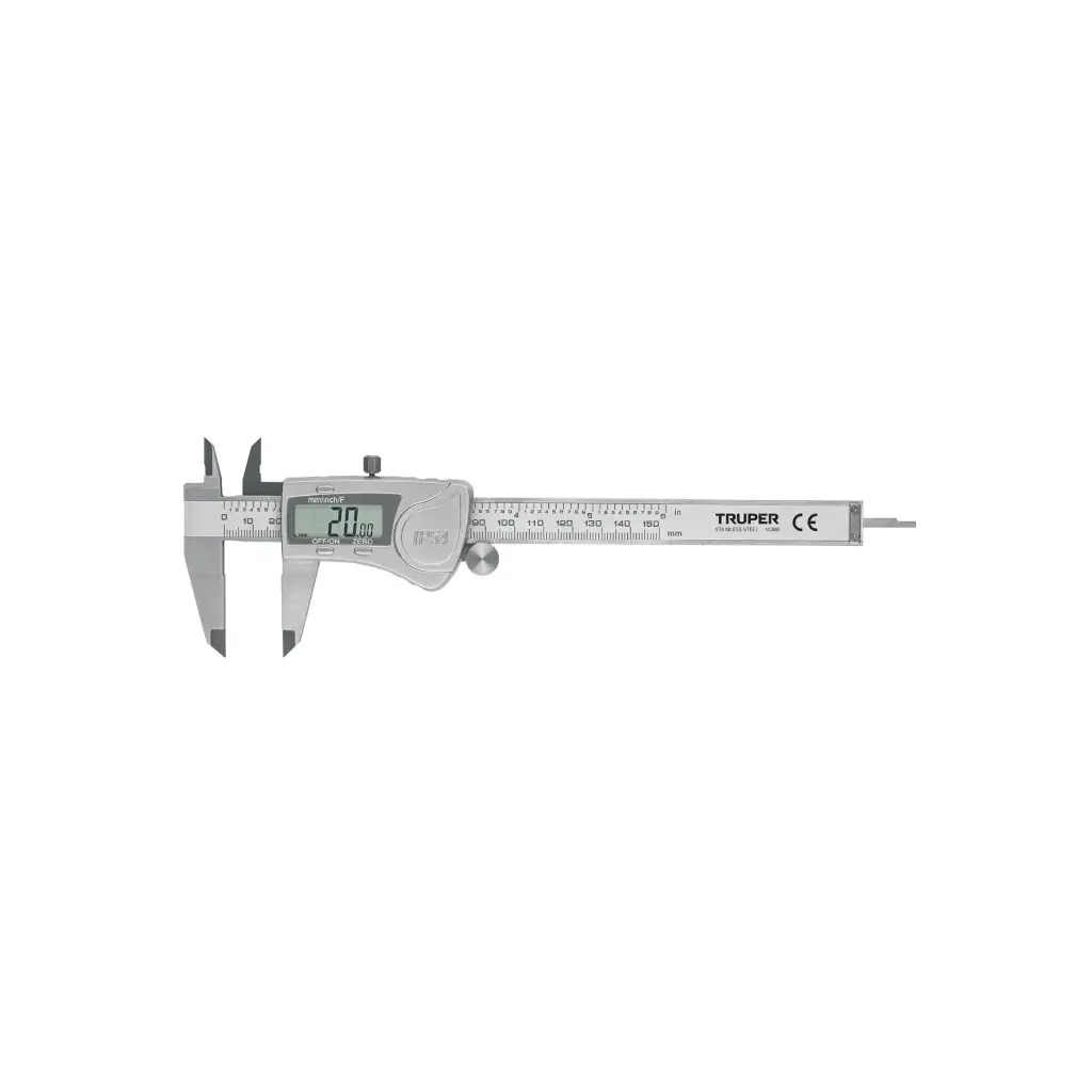CALIBRADOR PIE DE REY DIGITAL ACERO INOX 6"TRUPER