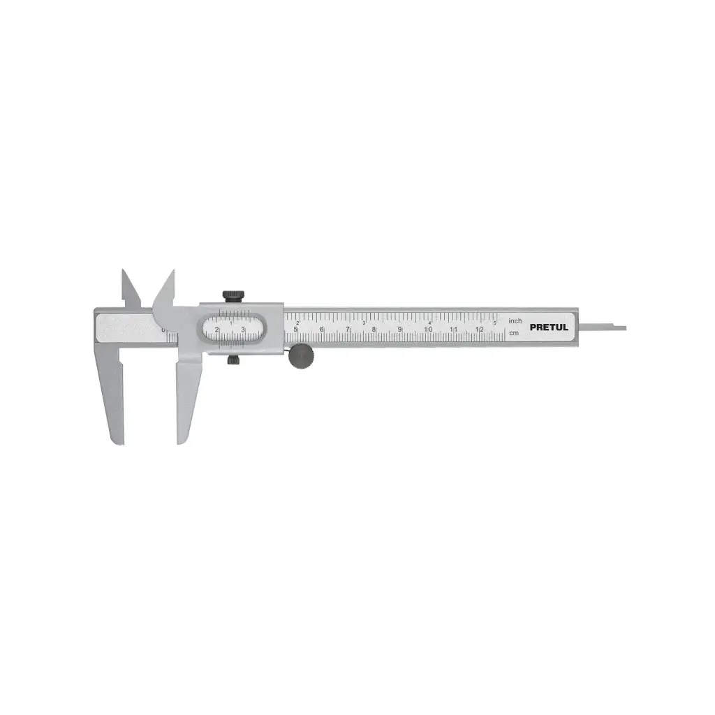 CALIBRADOR PIE DE REY ESCOLAR ACERO 5" PRETUL