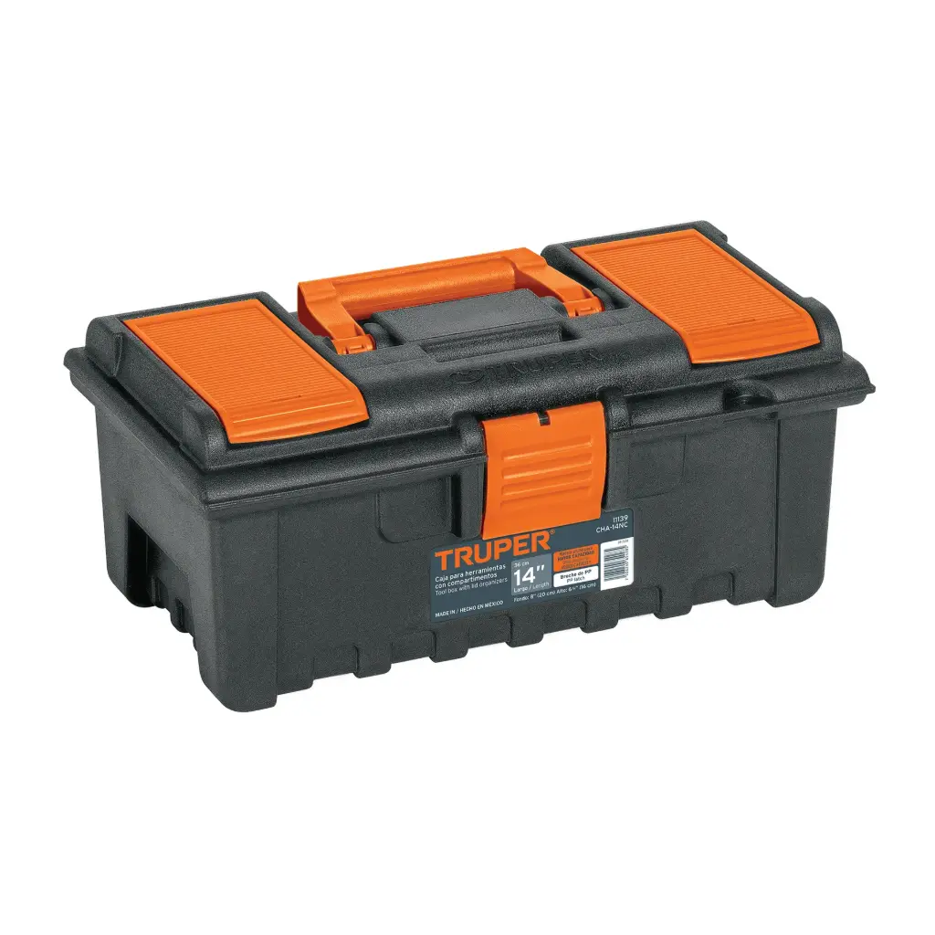 CAJA PARA HERRAMIENTA DE 14" CON COMPARTIMENTOS, TRUPER
