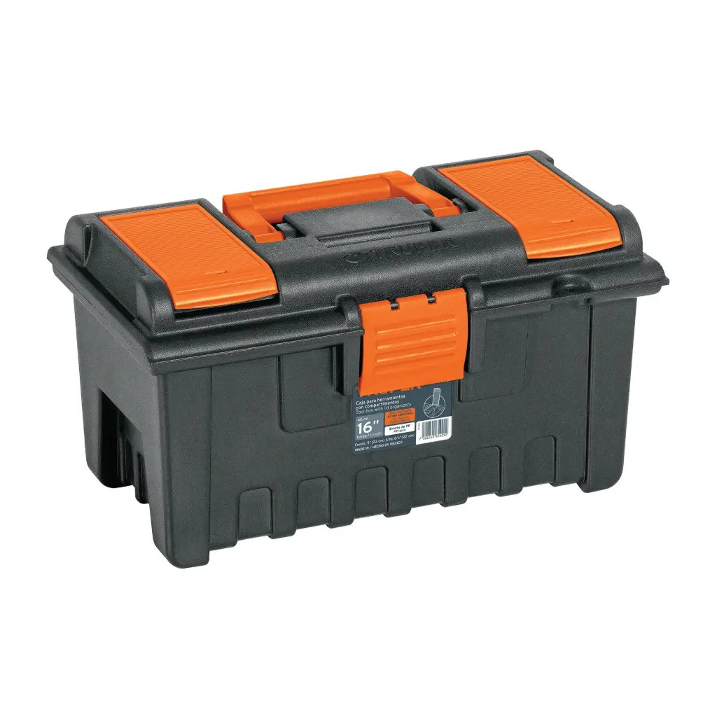 [11141] CAJA PARA HERRAMIENTA DE 16" CON COMPARTIMENTOS, TRUPER