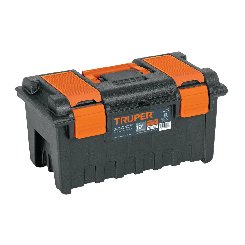 [11143] CAJA PARA HERRAMIENTA DE 19" CON COMPARTIMENTOS, TRUPER
