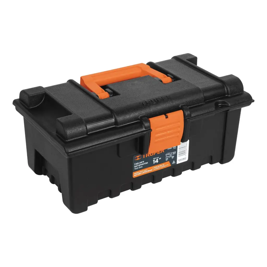 CAJA PARA HERRAMIENTA DE 14" SIN COMPARTIMENTOS, TRUPER