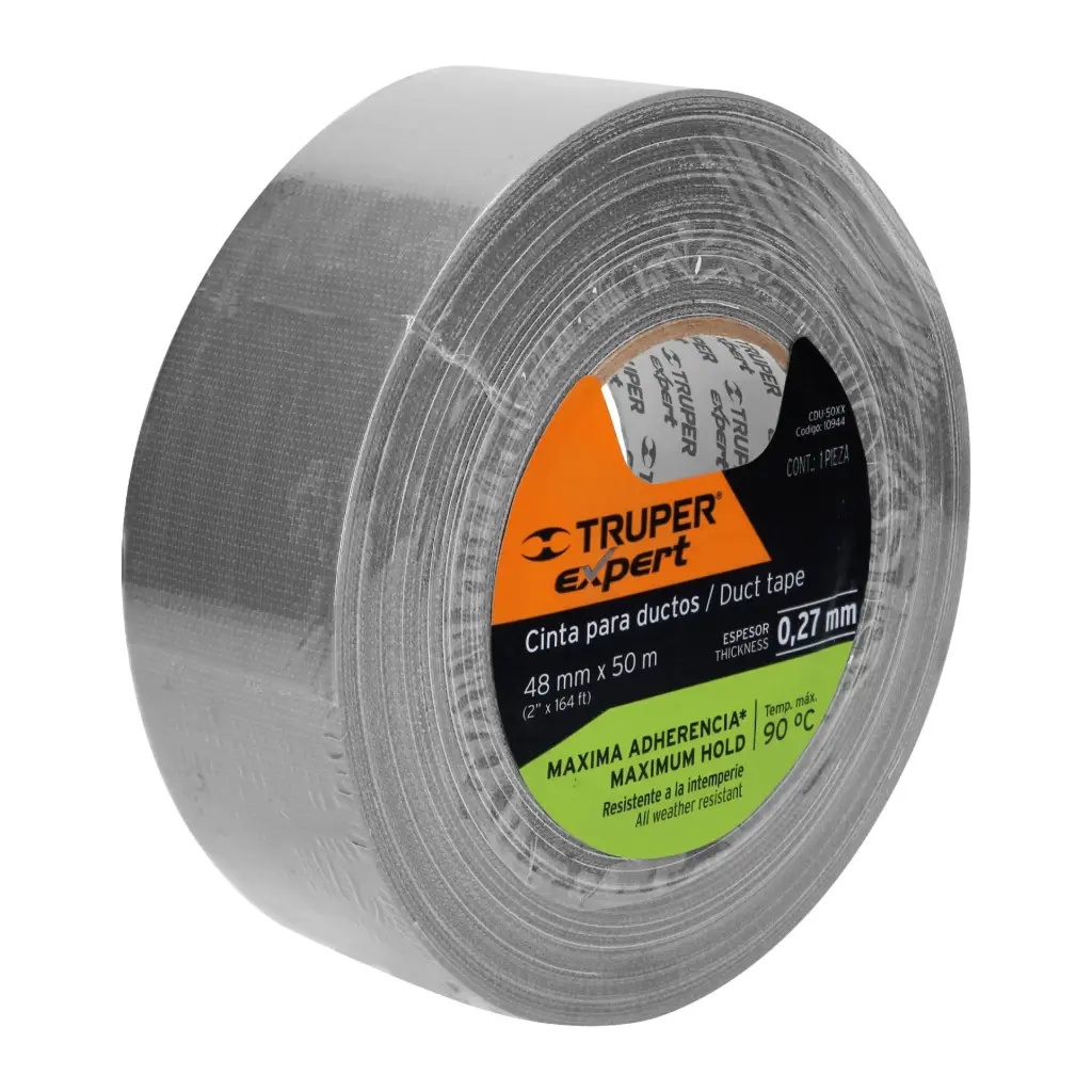 [10944] CINTAS DUCTE TAPE 50M X 48MM 90°CTRUPER EXPERT