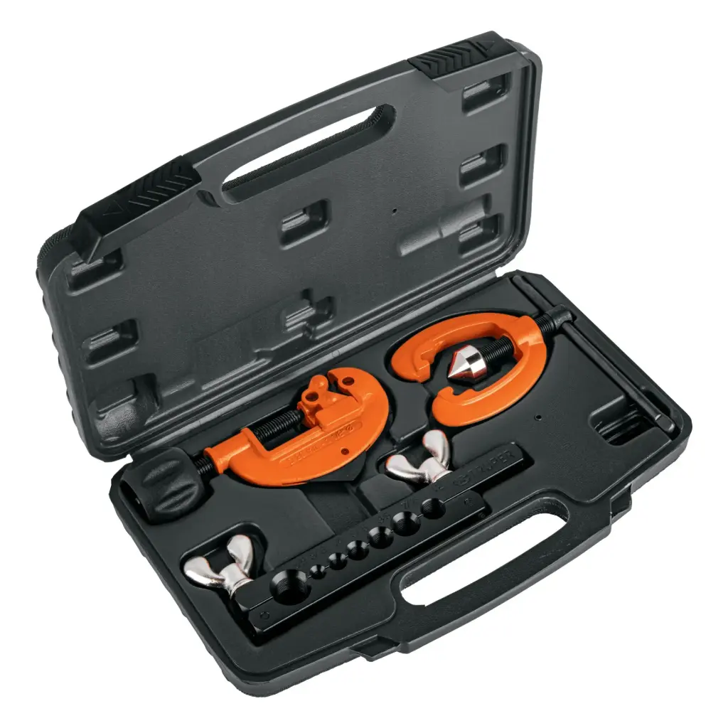 JUEGO DE AVELLANADOR Y CORTADOR DE TUBO 1/8"-1 1/8"-12871-TRUPER