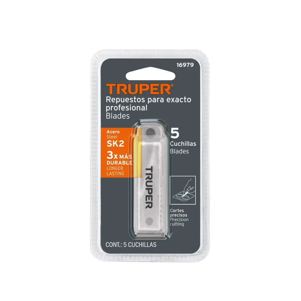 CUCHILLAS DE REPUESTO,5 PIEZAS TRUPER