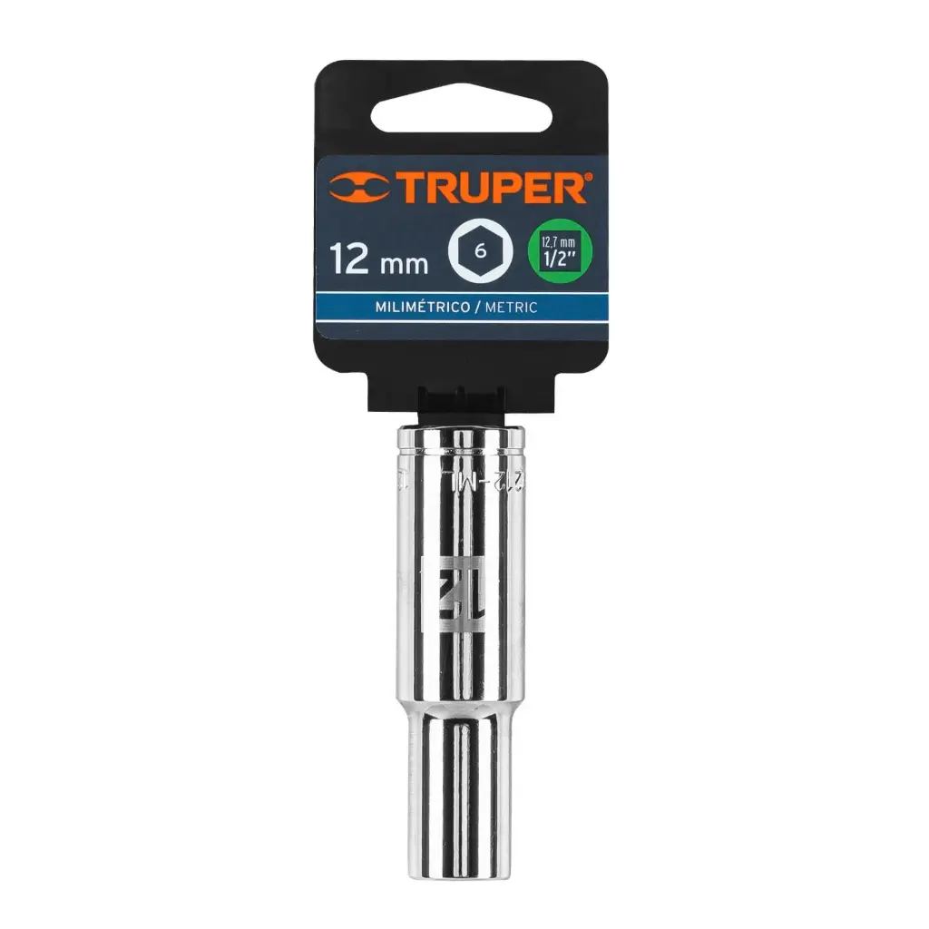 DADO TUBULAR HEXAGONAL 12MM TRUPER