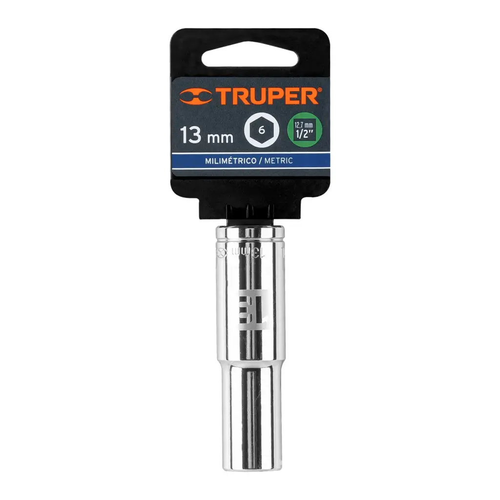 DADO TUBULAR HEXAGONAL 13MM TRUPER