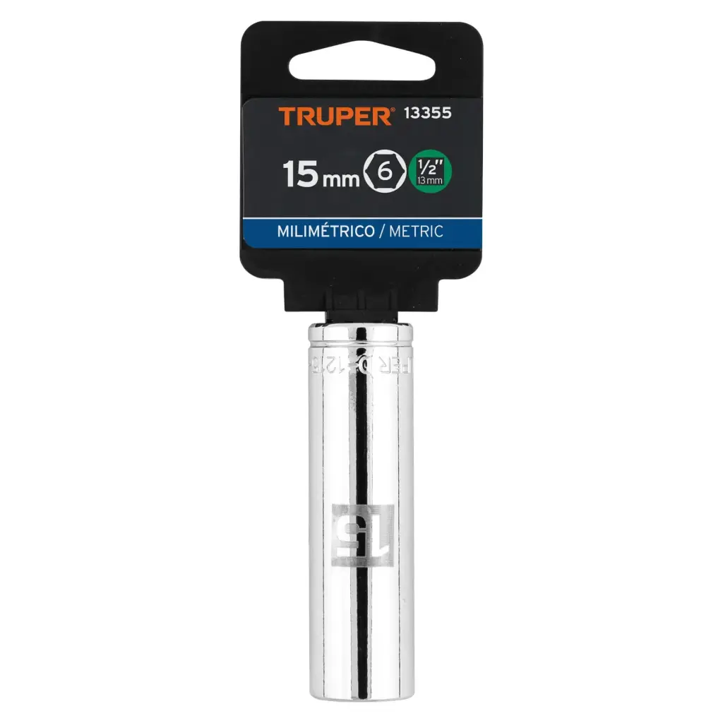 DADO TUBULAR HEXAGONAL 15MM TRUPER